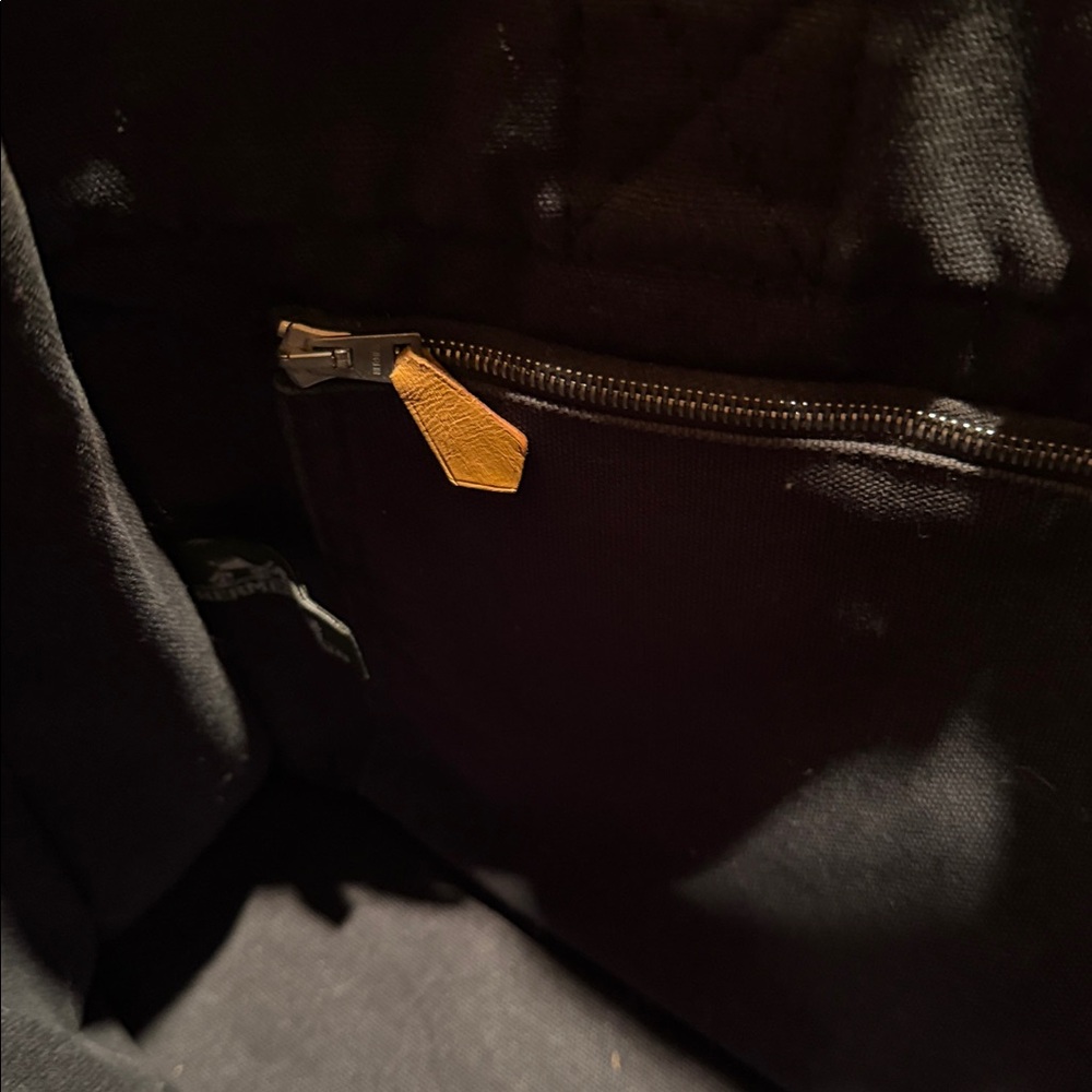 HERMÈS Tote Fourre Tout Toile PM Gray Canvas Authentic - Picture 7 of 12